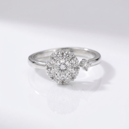 DIAMOND CLUSTER RING - (ADJUSTABLE)