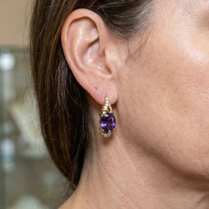 Imperial Nightfall Drop Earrings | Rose Gold