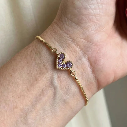 Lilac Love Bracelet | Gold