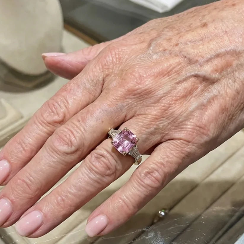 Pink Verve Ring | White Gold