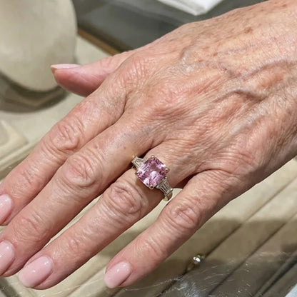 Pink Verve Ring | White Gold