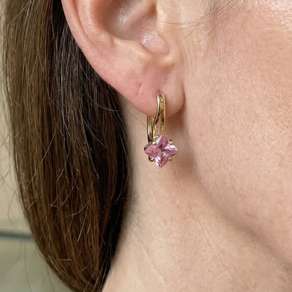 Rosaluxe Crownlight Earrings | Rose Gold