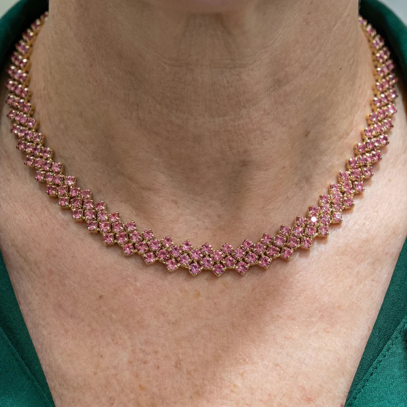 Rose Ember Line Necklace | Gold