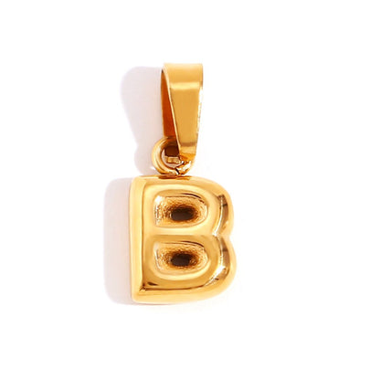 Sophisticated Bubble Letter Necklace
