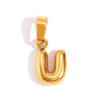 Sophisticated Bubble Letter Necklace