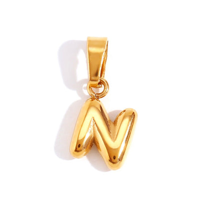Sophisticated Bubble Letter Necklace