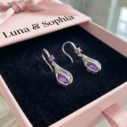 Calithra Lumen Twist Earrings | White Gold