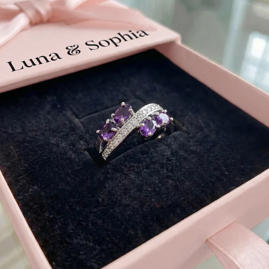 Lavender Flow Ring | White Gold
