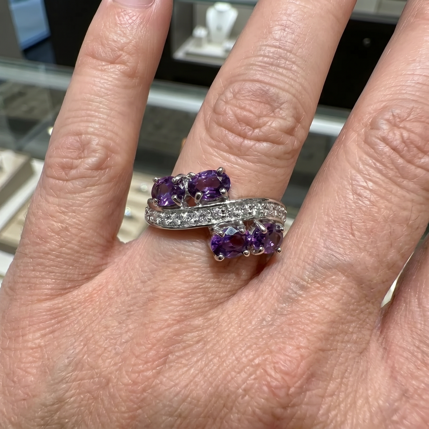 Lavender Flow Ring | White Gold