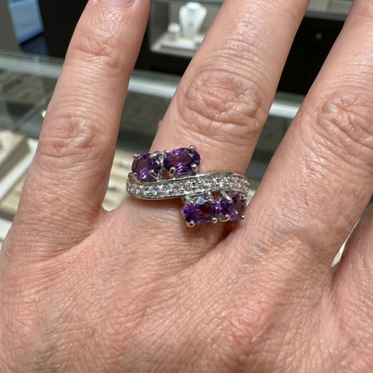Lavender Flow Ring | White Gold
