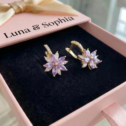 Amethelis Flora Earrings | Gold