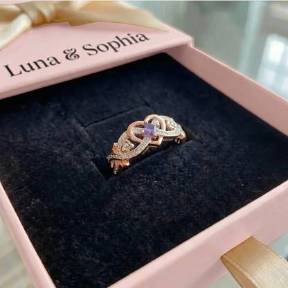 Violetheart Gold & Silver Ring | Mixed Gold