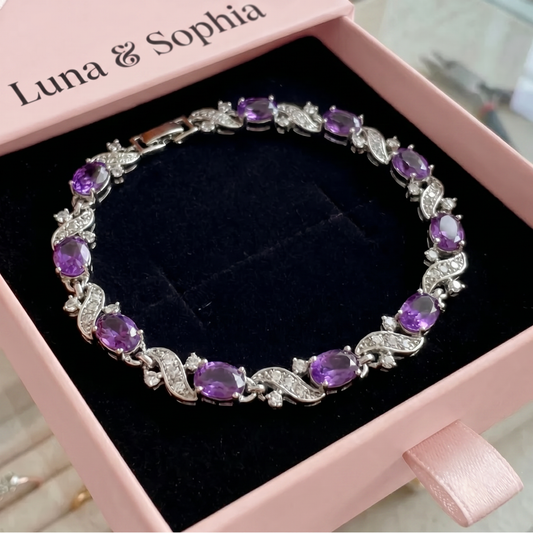 Giada Valethyst Bracelet | White Gold