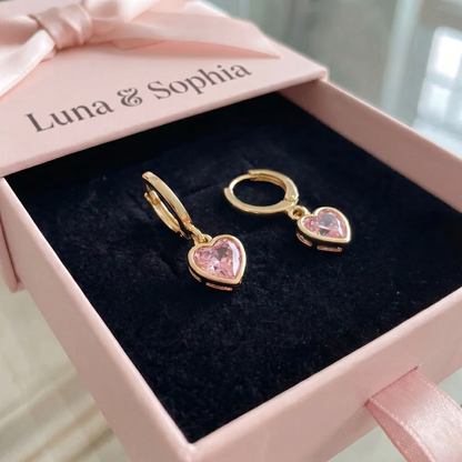 Cupid Charm Drop Earrings | Gold