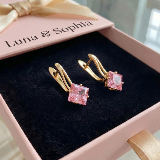 Rosaluxe Crownlight Earrings | Rose Gold