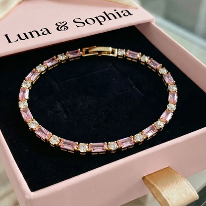 Peony Spark Tennis Bracelet | Gold
