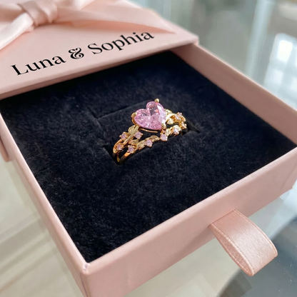 Petalheart Garden Ring Set | Gold