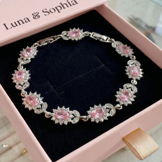 Iridessa Pinkthorn Bracelet | White Gold